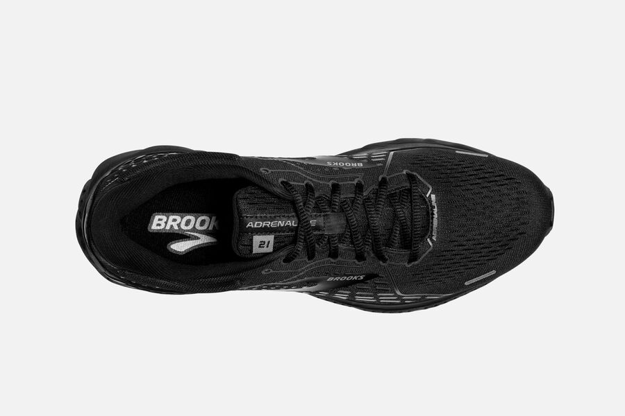 Brooks Adrenaline GTS 21 Road Running Shoes Mens Black 047523-WKV